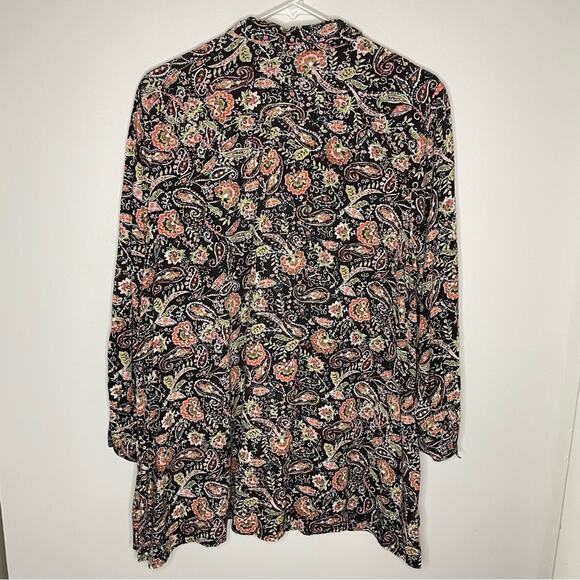 J. Jill Paisley Button Down Tunic Size LP - Picture 5 of 5